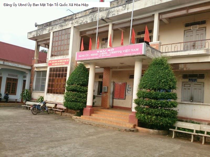 Đảng Ủy Ubnd Ủy Ban Mật Trận Tổ Quốc Xã Hòa Hiệp