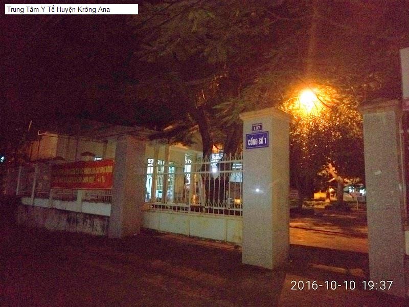 Trung Tâm Y Tế Huyện Krông Ana